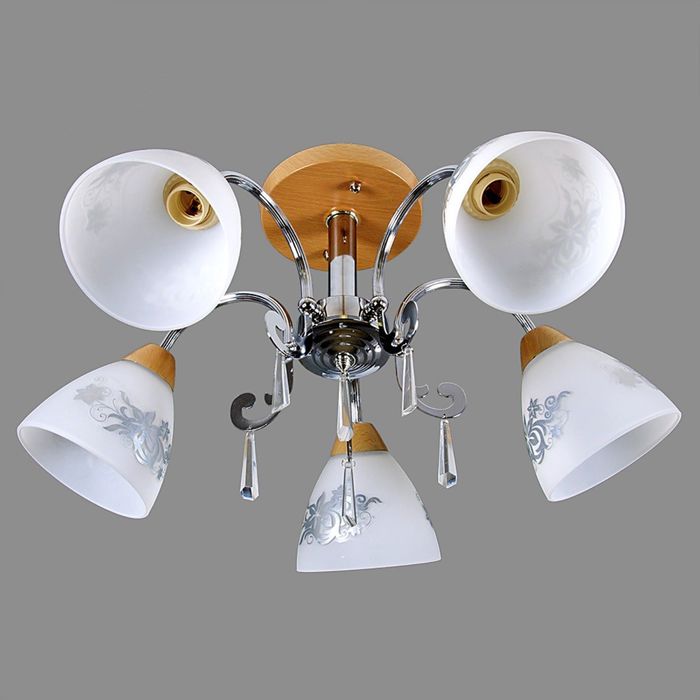 Люстра  7022/5 "Марьян" 5 ламп 220V 40W E27 МИКС