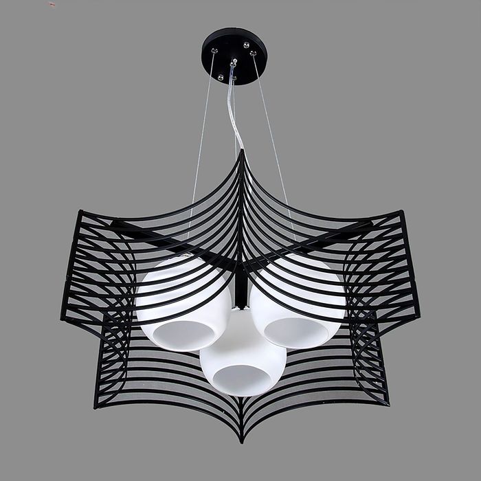 Люстра подвес 8163/3 "Аланд" 3 лампы 220V 15W E27 черный