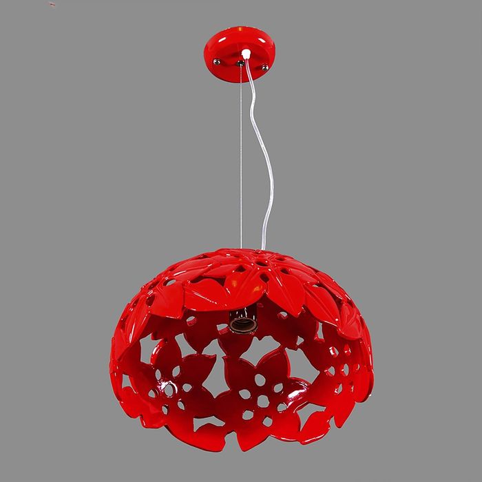 Люстра подвес 8218/1 "Стелла" 1 лампа 220V 40W E27 красный