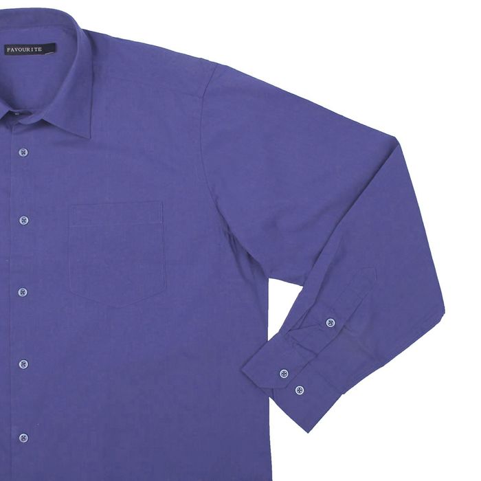 Сорочка классическая мужская, р. 50, об. шеи 41, рост 176-182, цвет синий DF0401_FAV