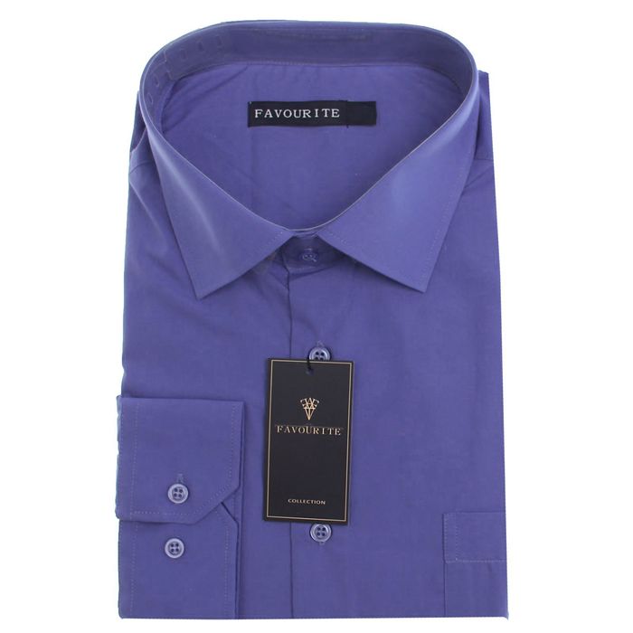 Сорочка классическая мужская, р. 50, об. шеи 41, рост 176-182, цвет синий DF0401_FAV