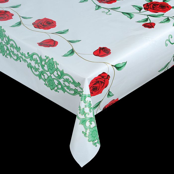 Клеенка столовая на нетканой основе, ширина 140 см, толщина 0,07 мм, рулон 20 м