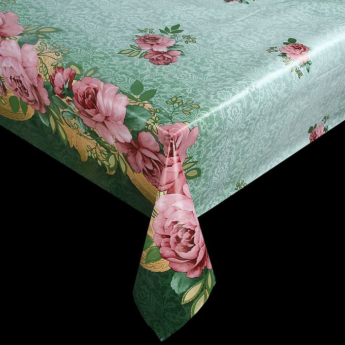 Клеенка столовая на нетканой основе, ширина 140 см, толщина 0,07 мм, рулон 20 м