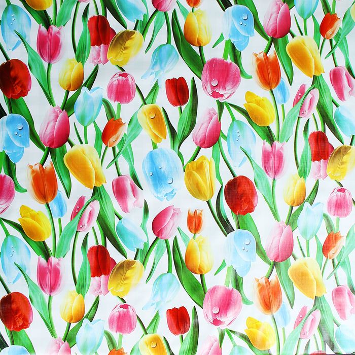 Клеенка ПВХ, ширина 137 см, толщина 0,16 мм, двухсторонняя, рулон 20 м