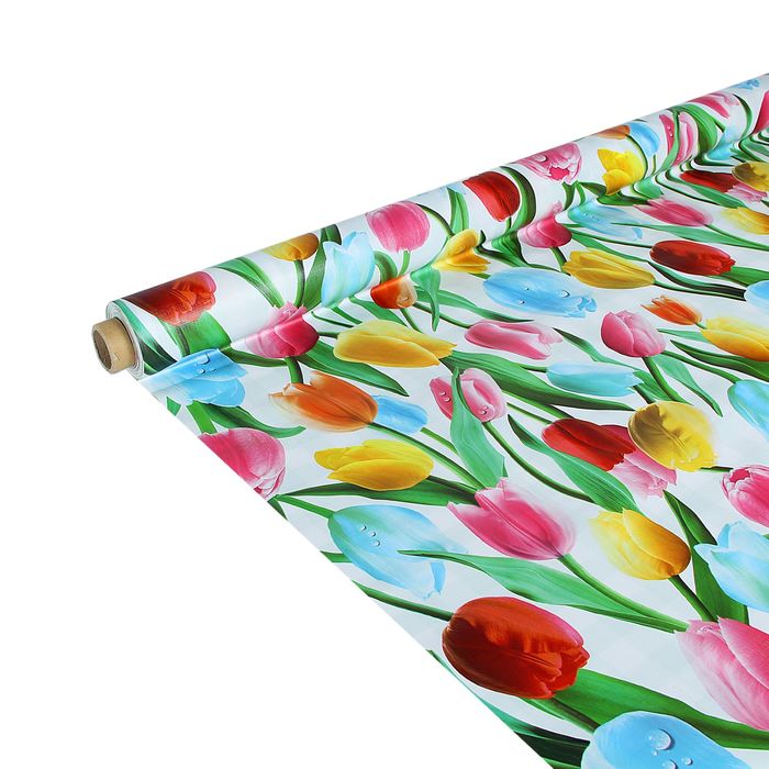 Клеенка ПВХ, ширина 137 см, толщина 0,16 мм, двухсторонняя, рулон 20 м