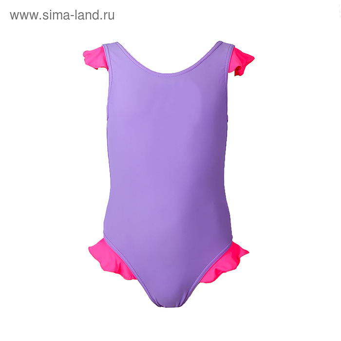 Купальник слитный с рюшами, размер 32, цвет микс