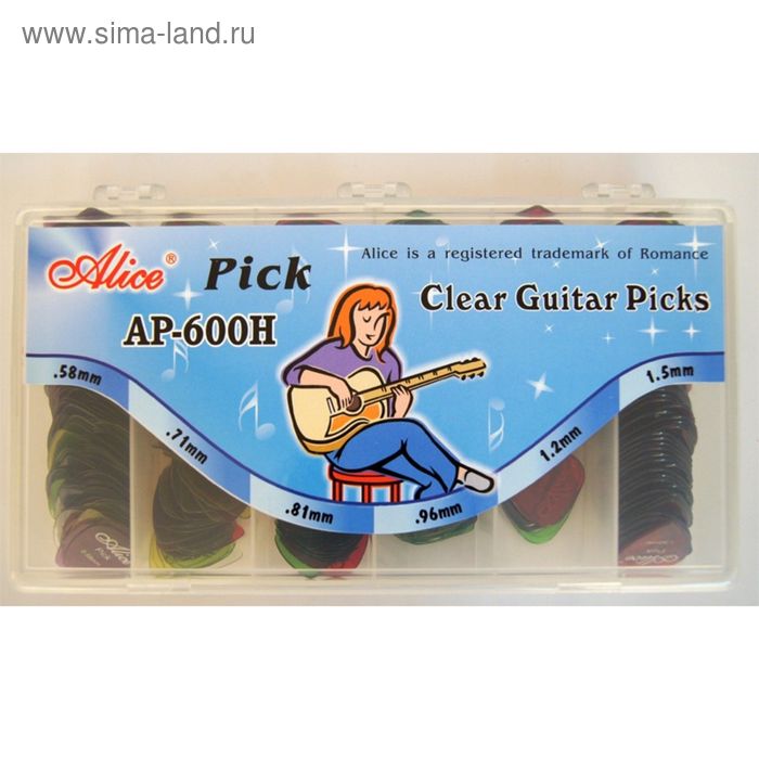 

Коробка нейлоновых медиаторов Alice AP-600H