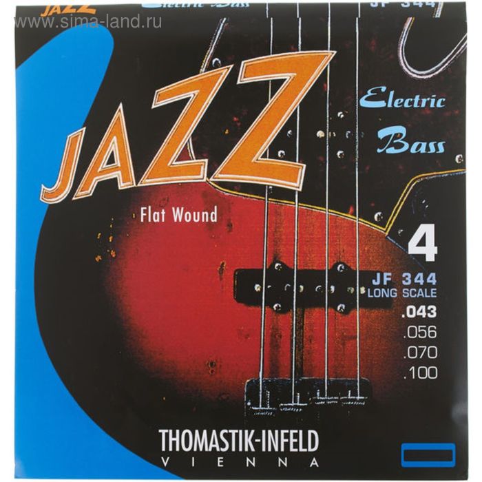 

Комплект струн для бас-гитары Thomastik JF344 Jazz Flat Wound