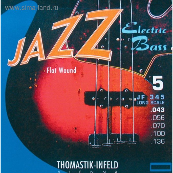 

Комплект струн для бас-гитары Thomastik JF345 Jazz Flat Wound
