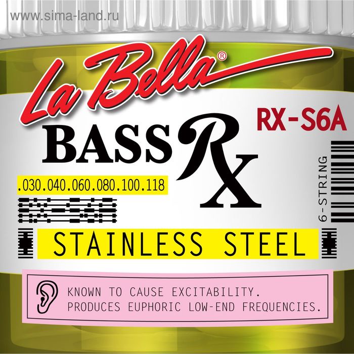 

Комплект струн для бас-гитары La Bella RX-S5B RX – Stainless, нерж.сталь, 45-125