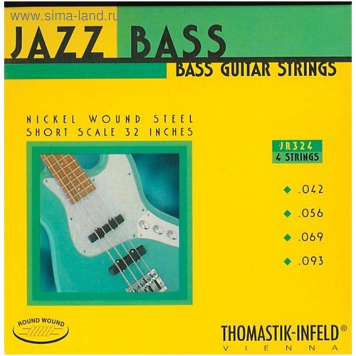 

Комплект струн для бас-гитары Thomastik JR324 Jazz Round Wound
