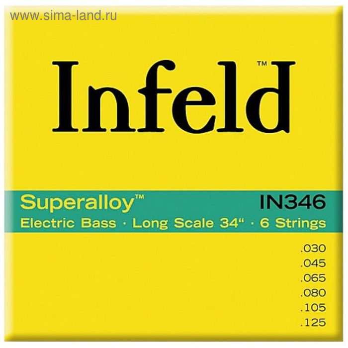 

Комплект струн для 6-струнной бас-гитары Thomastik IN346 Infield, круглая оплетка, 30-125