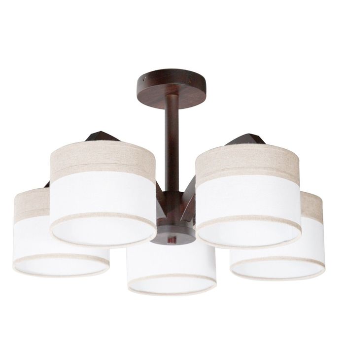 Люстра "Наталья" 5хЕ27х60Вт махагон