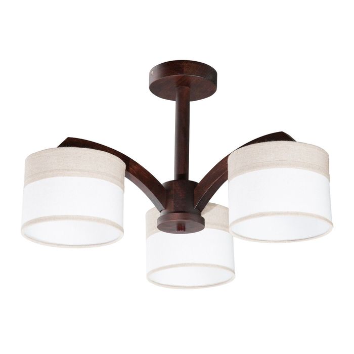 Люстра "Наталья" 3хЕ27х60Вт махагон