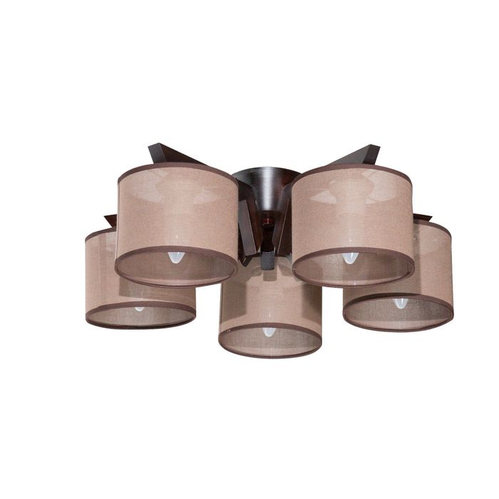 Светильник "Карина" 5хЕ27х60Вт махагон