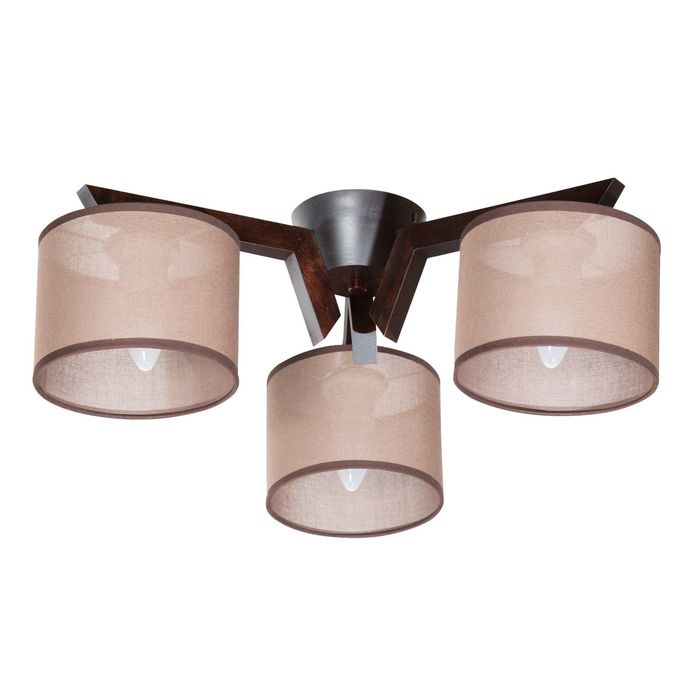Светильник "Карина" 3хЕ27х60Вт махагон