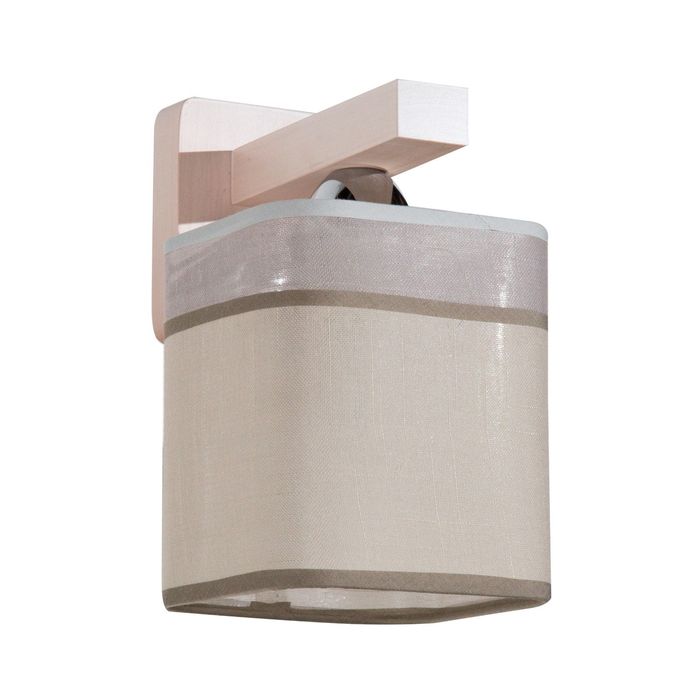 Бра "Эмма" 1хЕ27х60Вт беленый. материал массив ольхи