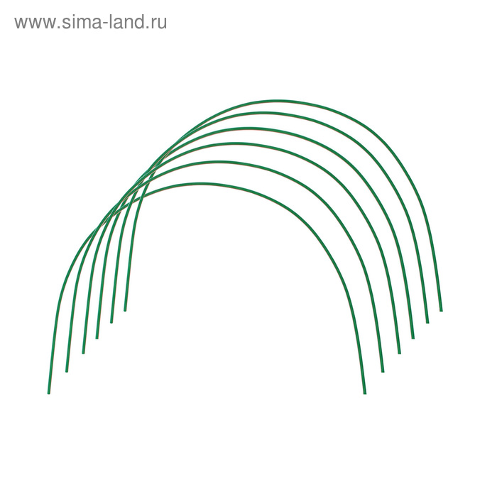 Дуги для парника, металл в кембрике 2 м, d = 10 мм, набор 6 шт.