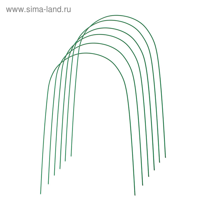 Дуги для парника, металл в кембрике 4 м, d = 10 мм, набор 6 шт., Greengo клипса для парника вентиляционная d 12 мм набор 10 шт