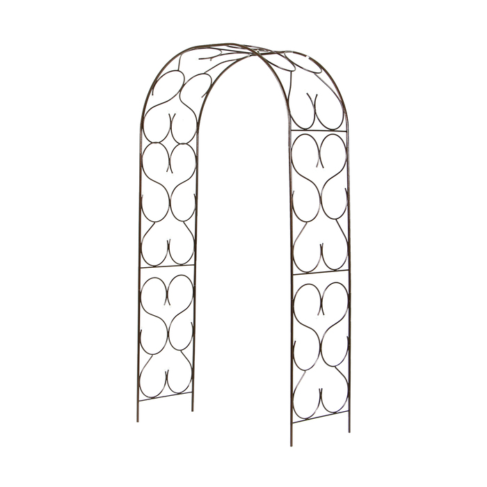 Арка садовая, разборная, 230 × 120 × 51 см, металл, бронзовая арка садовая разборная 270 × 145 × 66 см металл