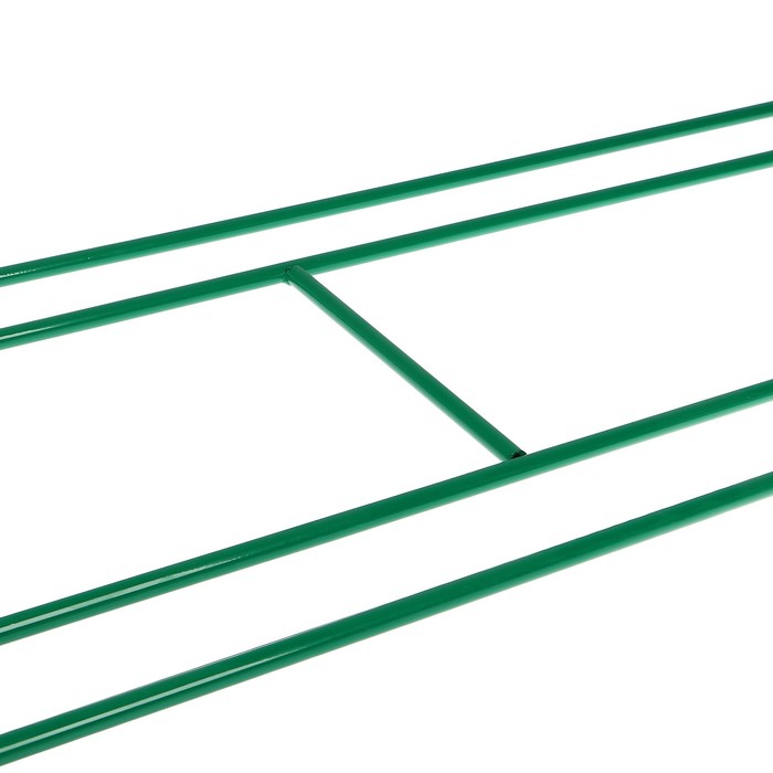 Ограждение декоративное, 60 х 935 см, 5 секций, металл, зелёное, «Газонный большой»