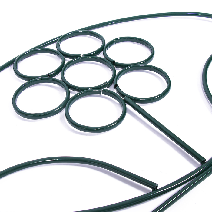 Ограждение декоративное, 70 х 370 см, 5 секций, металл, «Ромашка»