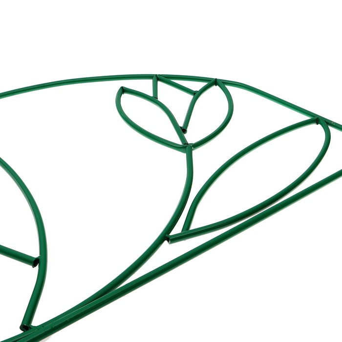 Ограждение декоративное, 70 х 370 см, 5 секций, металл, «Тюльпан»