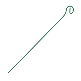 Колышек для подвязки растений, h = 30 см, d = 0,3 см, проволочный, зелёный Ош