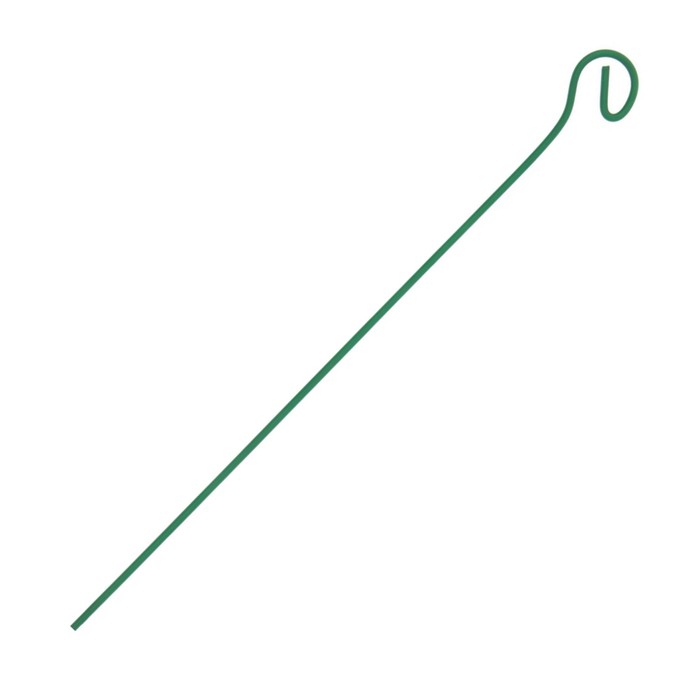 Колышек для подвязки растений, h 30 см, d 0,3 см, проволочный, зелёный