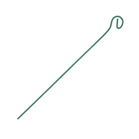 Колышек для подвязки растений, h = 40 см, d = 0.3 см, проволочный, зелёный Ош