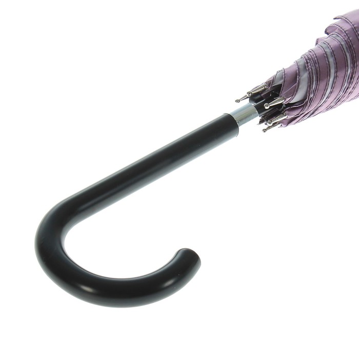 Зонт-трость "Цветы и полоски", полуавтоматический, R=55см