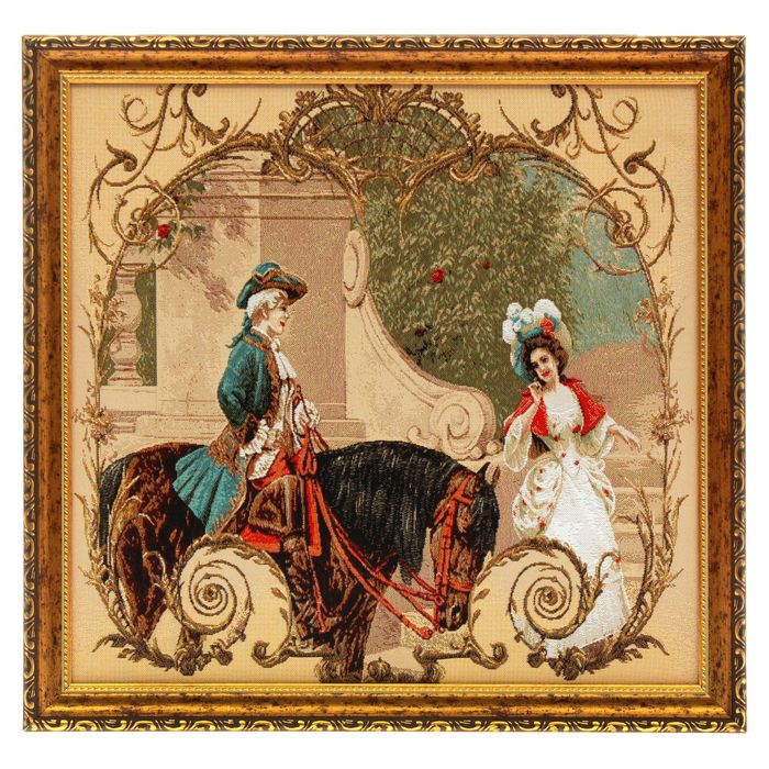 Гобеленовая картина "Урок верховой езды"