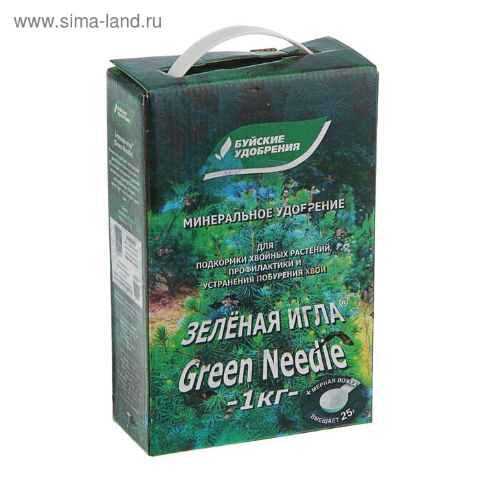 Удобрение минеральное Буйские удобрения, Зеленая Игла, для хвойных, 1 кг