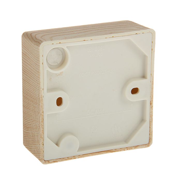 Коробка распределительная HEGEL КРК2702 0201-И, 75x75x30 мм, IPX4, для открытой установки