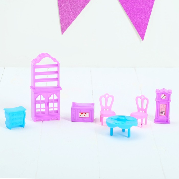 Мебель для кукол, 7 предметов