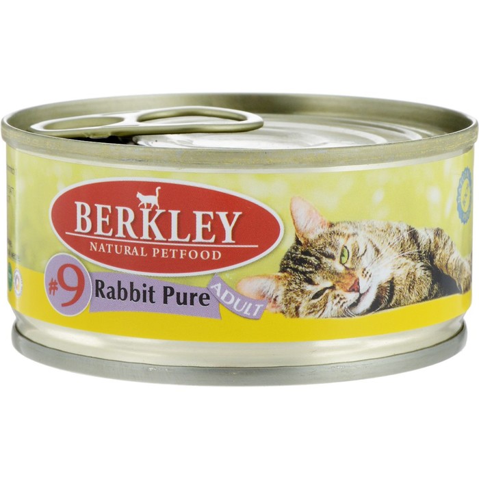 Влажный корм Berkley №9 для кошек, мясо кролика, 100 г