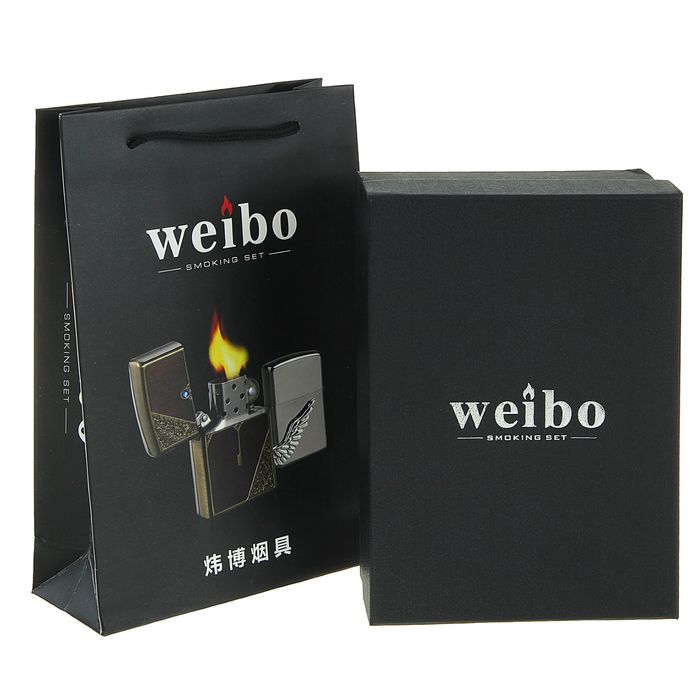 Зажигалка настольная «Матовая чёрная», бензин, 11х16 см