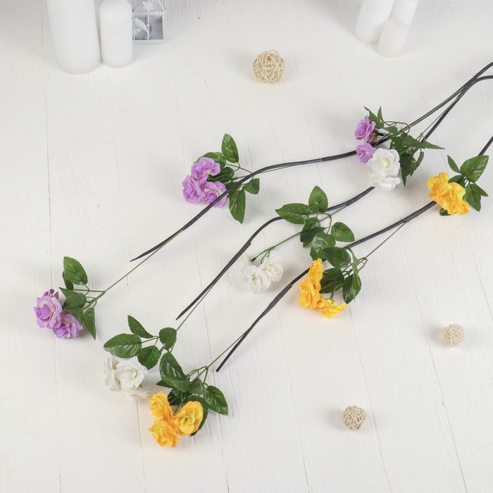 Декоративная ветка "Розы" микс