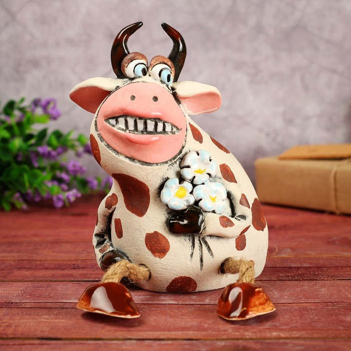 Копилка "Бодрая коровка"