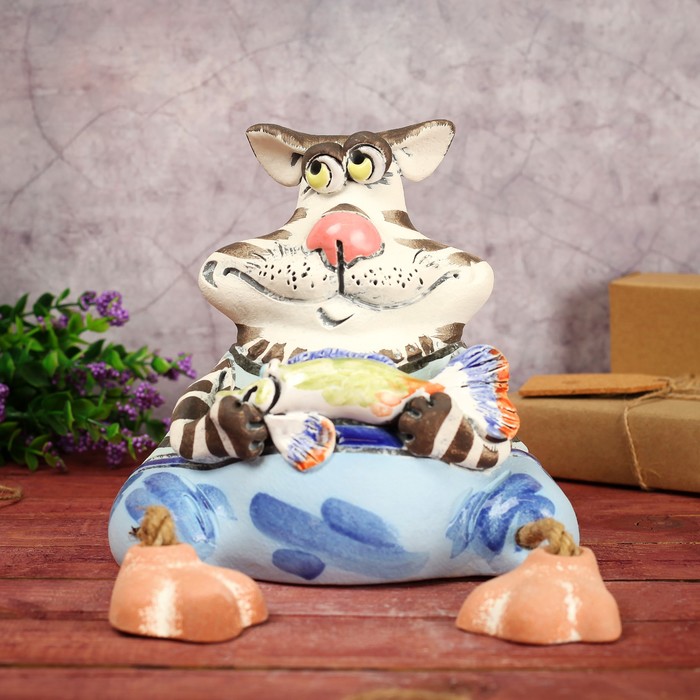 Копилка "Котик с мышкой"