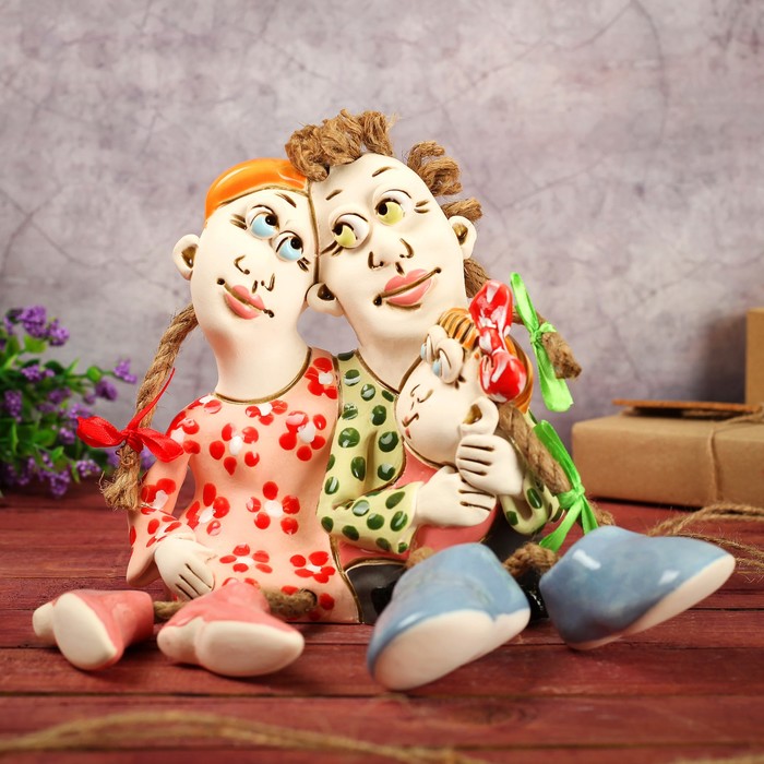 Статуэтка "Семья", микс