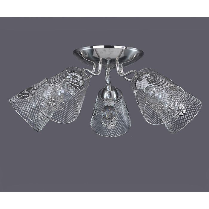 Люстра "Джилия" 5 ламп 60W E14 хром 56х23 см