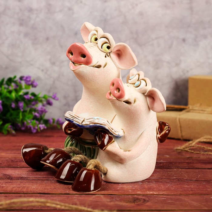 Копилка "Парочка свинок №2"