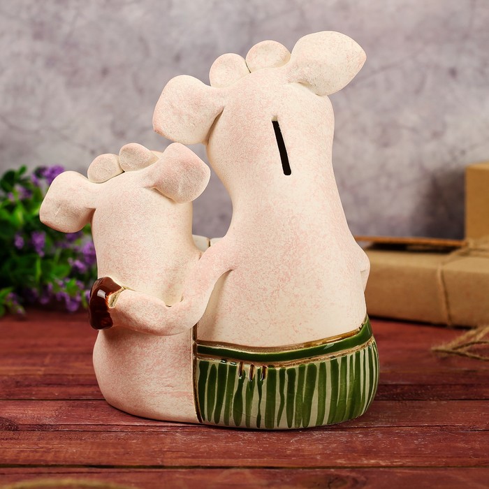 Копилка "Парочка свинок №2"