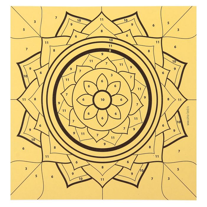 Набор для творчества. Фреска песком «Калейдоскоп желаний» + 9 цветов песка по 4 гр, блёстки, стека