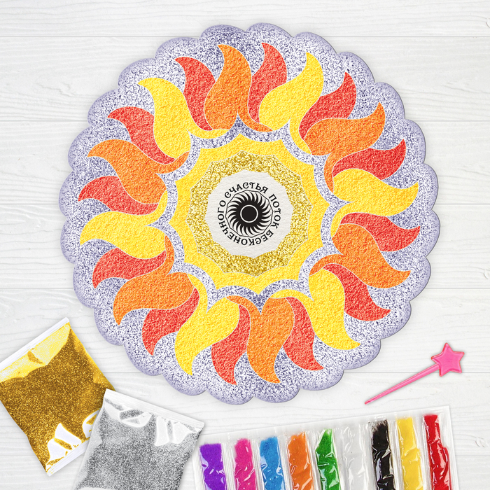 Фреска-талисман "Благополучие" + блёстки