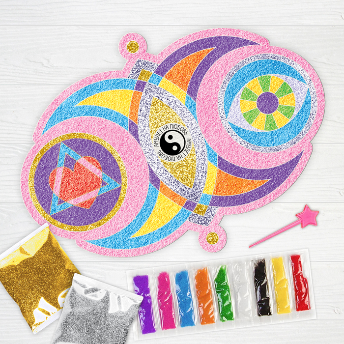 Фреска-талисман "Любовь" + блёстки