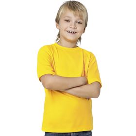 Футболка детская, рост 164 см, цвет жёлтый