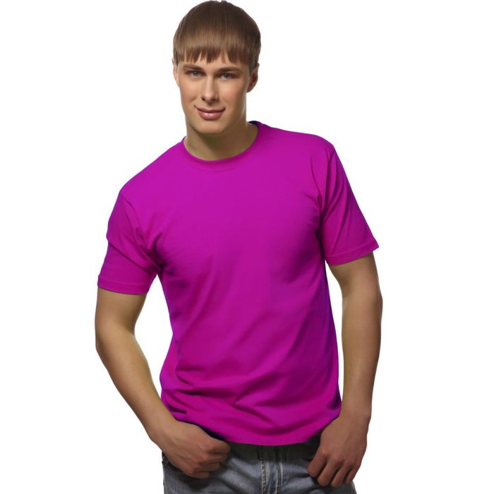 Футболка мужская StanGalant, размер 56, цвет маджента 150 г/м