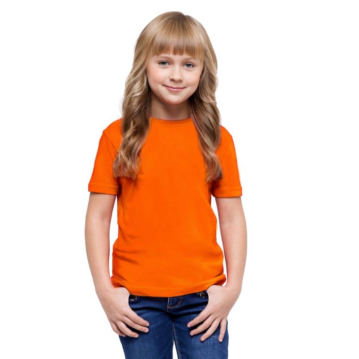 Футболка детская StanClass, рост 128 см, цвет оранжевый 140 г/м